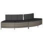 vidaXL Bordo per Spa Grigio in Polyrattan e Legno Massello di Acacia vidaXL Bordo per Spa Grigio in Polyrattan e Legno Massello di Acacia