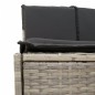 vidaXL Bordo per Spa Grigio in Polyrattan e Legno Massello di Acacia vidaXL Bordo per Spa Grigio in Polyrattan e Legno Massello di Acacia