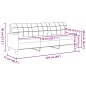 vidaXL Divano a 3 Posti con Cuscini Grigio Chiaro 210 cm in Tessuto vidaXL Divano a 3 Posti con Cuscini Grigio Chiaro 210 cm in Tessuto