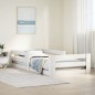 vidaXL Giroletto senza Materasso Bianco 80x200 cm Legno Massello Pino vidaXL Giroletto senza Materasso Bianco 80x200 cm Legno Massello Pino