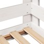 vidaXL Giroletto senza Materasso Bianco 80x200 cm Legno Massello Pino vidaXL Giroletto senza Materasso Bianco 80x200 cm Legno Massello Pino