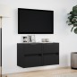 vidaXL Mobili TV a Parete con Luci LED 2pz Neri 41x31x45 cm vidaXL Mobili TV a Parete con Luci LED 2pz Neri 41x31x45 cm