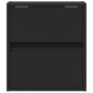 vidaXL Mobili TV a Parete con Luci LED 2pz Neri 41x31x45 cm vidaXL Mobili TV a Parete con Luci LED 2pz Neri 41x31x45 cm