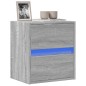 vidaXL Mobile TV a Parete con Luci LED Grigio Sonoma 41x31x45 cm vidaXL Mobile TV a Parete con Luci LED Grigio Sonoma 41x31x45 cm