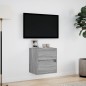 vidaXL Mobile TV a Parete con Luci LED Grigio Sonoma 41x31x45 cm vidaXL Mobile TV a Parete con Luci LED Grigio Sonoma 41x31x45 cm
