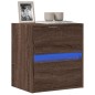 vidaXL Mobile TV a Parete con Luci LED Rovere Marrone 41x31x45 cm vidaXL Mobile TV a Parete con Luci LED Rovere Marrone 41x31x45 cm