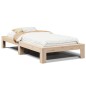 vidaXL Letto senza Materasso 75x190 cm in Legno Massello Pino vidaXL Letto senza Materasso 75x190 cm in Legno Massello Pino