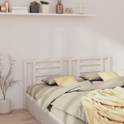 vidaXL Testiera per Letto Bianca 156x4x100cm in Legno Massello di Pino