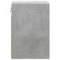 vidaXL Comodini a Parete con Luci LED 2 pz Grigio Cemento vidaXL Comodini a Parete con Luci LED 2 pz Grigio Cemento