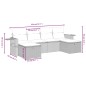 vidaXL Set Divano da Giardino 6 pz con Cuscini Nero in Polyrattan vidaXL Set Divano da Giardino 6 pz con Cuscini Nero in Polyrattan