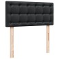 vidaXL Giroletto a Molle con Materasso Nero 90x200 cm in Similpelle vidaXL Giroletto a Molle con Materasso Nero 90x200 cm in Similpelle