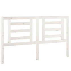 vidaXL Testiera per Letto Bianca 156x4x100cm in Legno Massello di Pino