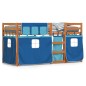 vidaXL Letto a Castello senza Materasso Blu 75x190 cm Massello Pino vidaXL Letto a Castello senza Materasso Blu 75x190 cm Massello Pino