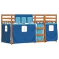 vidaXL Letto a Castello senza Materasso Blu 75x190 cm Massello Pino vidaXL Letto a Castello senza Materasso Blu 75x190 cm Massello Pino