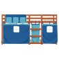 vidaXL Letto a Castello senza Materasso Blu 75x190 cm Massello Pino vidaXL Letto a Castello senza Materasso Blu 75x190 cm Massello Pino