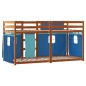 vidaXL Letto a Castello senza Materasso Blu 75x190 cm Massello Pino vidaXL Letto a Castello senza Materasso Blu 75x190 cm Massello Pino