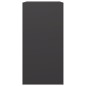 vidaXL Rastrelliera per Legna da Ardere Nera 60x40x80 cm in Acciaio