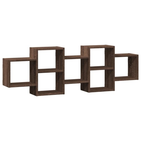 vidaXL Scaffale a Parete Rovere Marrone 129x18x42 cm in Truciolato