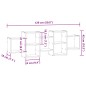 vidaXL Scaffale a Parete Rovere Marrone 129x18x42 cm in Truciolato vidaXL Scaffale a Parete Rovere Marrone 129x18x42 cm in Truciolato