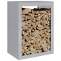 vidaXL Rastrelliera per Legna 60x40x80 cm in Acciaio Zincato