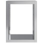 vidaXL Rastrelliera per Legna 60x40x80 cm in Acciaio Zincato