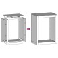 vidaXL Rastrelliera per Legna 60x40x80 cm in Acciaio Zincato