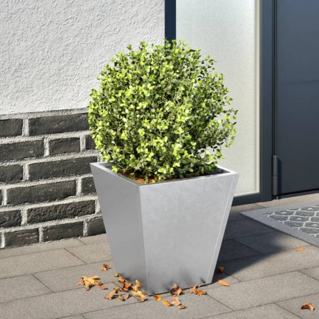 vidaXL Fioriera da Giardino 30x30x30 cm Acciaio Zincato