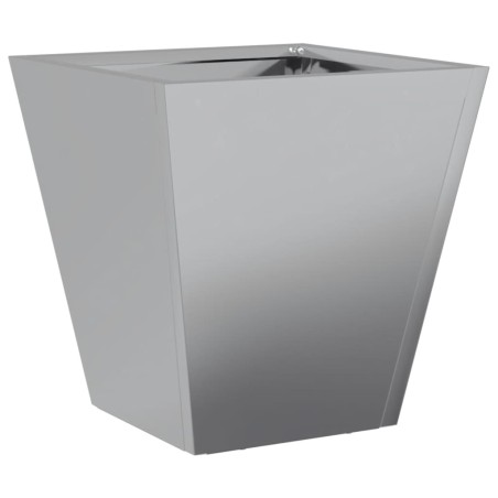 vidaXL Fioriera da Giardino 30x30x30 cm Acciaio Zincato