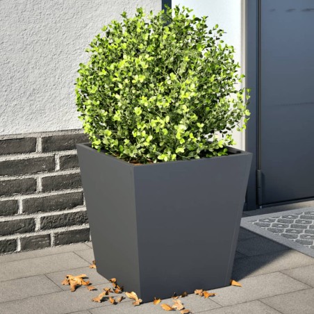 vidaXL Fioriere da Giardino 2 pz Antracite 40x40x40 cm in Acciaio