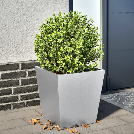 vidaXL Fioriera da Giardino 40x40x40 cm in Acciaio Zincato