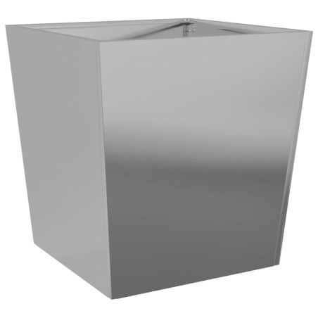 vidaXL Fioriera da Giardino 50x50x50 cm in Acciaio Zincato