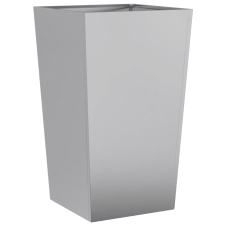 vidaXL Fioriera da Giardino 45x45x75 cm in Acciaio Zincato