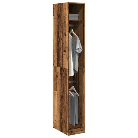 vidaXL Armadio Legno Antico 30x50x200 cm in Legno Multistrato