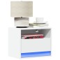 vidaXL Comodino a Parete con Luci LED Bianco vidaXL Comodino a Parete con Luci LED Bianco