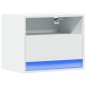 vidaXL Comodino a Parete con Luci LED Bianco vidaXL Comodino a Parete con Luci LED Bianco