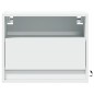 vidaXL Comodino a Parete con Luci LED Bianco vidaXL Comodino a Parete con Luci LED Bianco