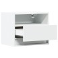 vidaXL Comodino a Parete con Luci LED Bianco vidaXL Comodino a Parete con Luci LED Bianco