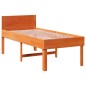 vidaXL Letto senza Materasso Marrone Cera 90x200 cm Legno di Pino vidaXL Letto senza Materasso Marrone Cera 90x200 cm Legno di Pino