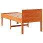 vidaXL Letto senza Materasso Marrone Cera 90x200 cm Legno di Pino vidaXL Letto senza Materasso Marrone Cera 90x200 cm Legno di Pino