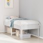 vidaXL Letto senza Materasso Bianco 90x190 cm in Legno Massello Pino vidaXL Letto senza Materasso Bianco 90x190 cm in Legno Massello Pino
