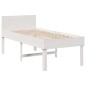 vidaXL Letto senza Materasso Bianco 90x190 cm in Legno Massello Pino vidaXL Letto senza Materasso Bianco 90x190 cm in Legno Massello Pino
