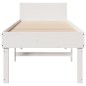 vidaXL Letto senza Materasso Bianco 90x190 cm in Legno Massello Pino vidaXL Letto senza Materasso Bianco 90x190 cm in Legno Massello Pino
