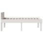 vidaXL Letto senza Materasso Bianco 90x190 cm in Legno Massello Pino vidaXL Letto senza Materasso Bianco 90x190 cm in Legno Massello Pino