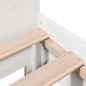 vidaXL Letto senza Materasso Bianco 90x190 cm in Legno Massello Pino vidaXL Letto senza Materasso Bianco 90x190 cm in Legno Massello Pino