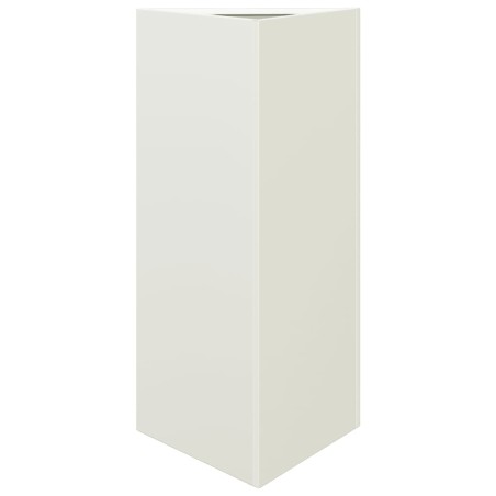 vidaXL Fioriera da Giardino Bianca Triangolare 40x34,5x70cm in Acciaio