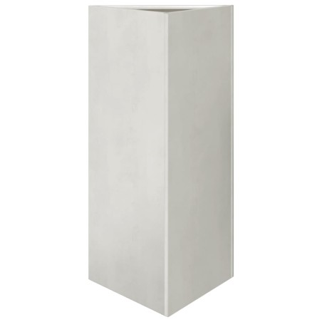 vidaXL Fioriera da Giardino Triangolare 40x34,5x70 cm in Acciaio Inox