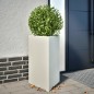 vidaXL Fioriera da Giardino Bianca Triangolare 50x43x75 cm in Acciaio vidaXL Fioriera da Giardino Bianca Triangolare 50x43x75 cm in Acciaio