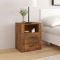 vidaXL Comodino Rovere Fumo 50x36x60 cm Legno Multistrato vidaXL Comodino Rovere Fumo 50x36x60 cm Legno Multistrato