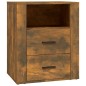 vidaXL Comodino Rovere Fumo 50x36x60 cm Legno Multistrato vidaXL Comodino Rovere Fumo 50x36x60 cm Legno Multistrato