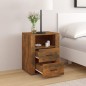 vidaXL Comodino Rovere Fumo 50x36x60 cm Legno Multistrato vidaXL Comodino Rovere Fumo 50x36x60 cm Legno Multistrato